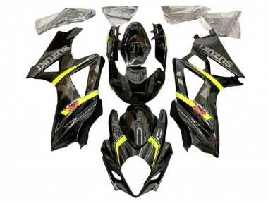 Billige Suzuki GSXR 1000 Motorrad Verkleidung 2005-2006 - Schwarz Gelb Grau