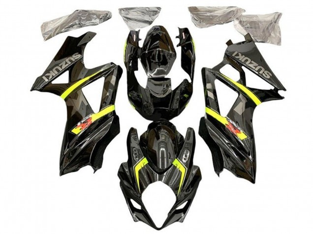 Billige Suzuki GSXR 1000 Motorrad Verkleidung 2005-2006 - Schwarz Gelb Grau