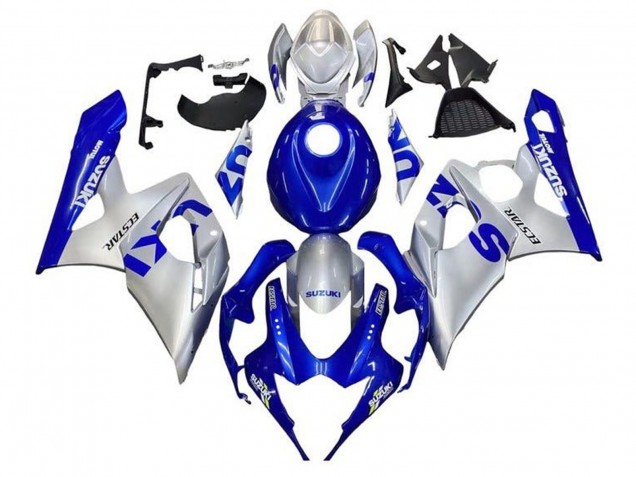 Billige Suzuki GSXR 1000 Motorrad Verkleidung 2005-2006 - Blau Silber