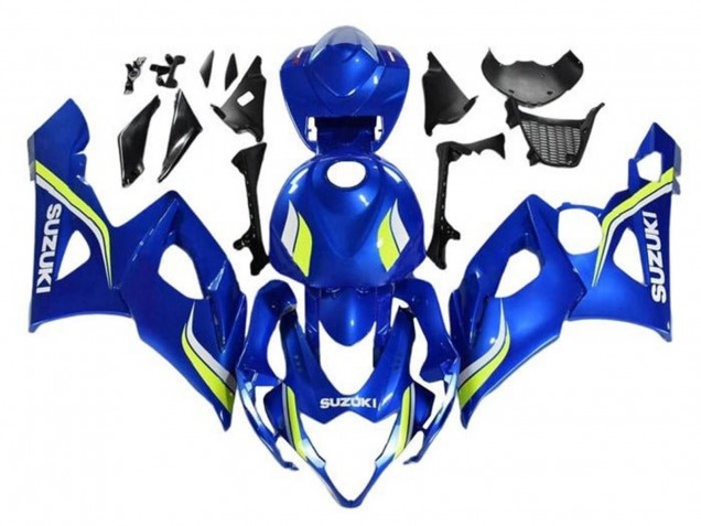 Billige Suzuki GSXR 1000 Motorrad Verkleidung 2005-2006 - Blau Gelb Weiss