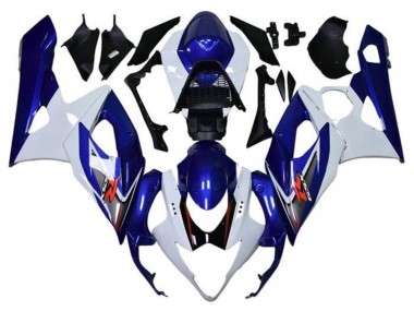 Billige Suzuki GSXR 1000 Motorrad Verkleidung 2005-2006 - Weiss Blau Rot