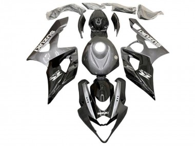 Billige Suzuki GSXR 1000 Motorrad Verkleidung 2005-2006 - Silber Schwarz