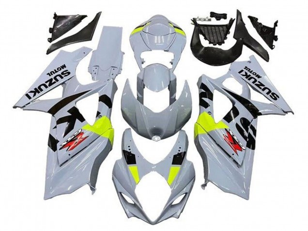 Billige Suzuki GSXR 1000 Motorrad Verkleidung 2005-2006 - Grau Schwarz Neon Gelb Rot