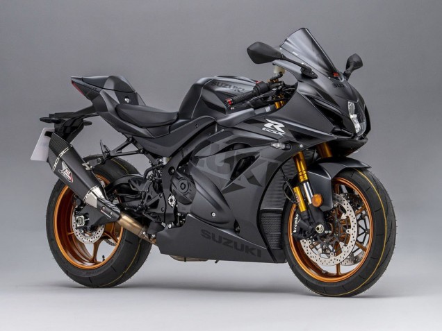 Billige Suzuki GSXR 1000 Motorrad Verkleidung 2005-2006 - Matt Schwarz Phantom