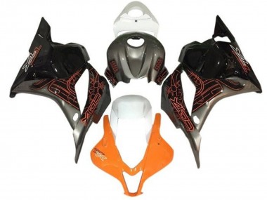 Billige Suzuki GSXR 1000 Motorrad Verkleidung 2005-2006 - Orange Silber Schwarz Weiss