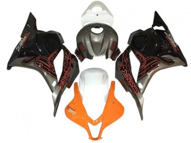 Billige Suzuki GSXR 1000 Motorrad Verkleidung 2005-2006 - Orange Silber Schwarz Weiss