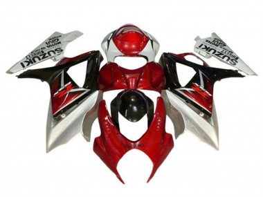 Billige Suzuki GSXR 1000 Motorrad Verkleidung 2005-2006 - Silber Rot Schwarz