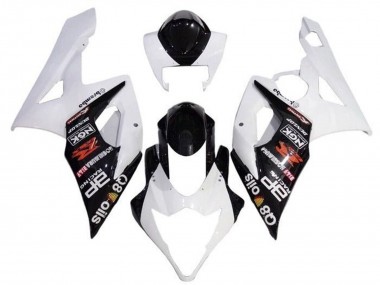 Billige Suzuki GSXR 1000 Motorrad Verkleidung 2005-2006 - Weiss Schwarz Brembo
