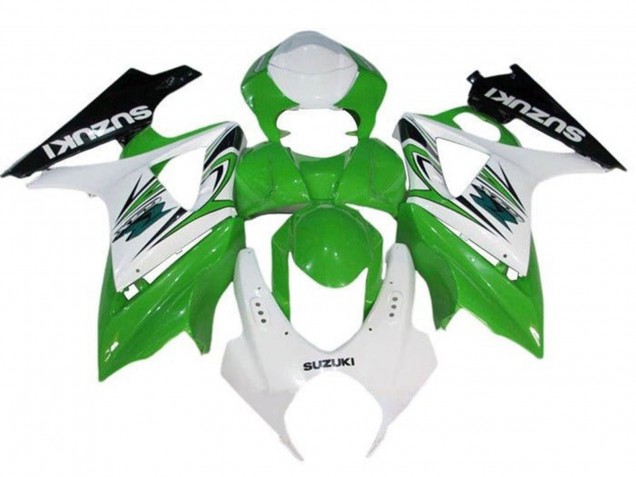 Billige Suzuki GSXR 1000 Motorrad Verkleidung 2005-2006 - Weiss Grun Schwarz