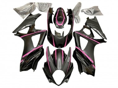 Billige Suzuki GSXR 1000 Motorrad Verkleidung 2007-2008 - Matt Schwarz Rosa