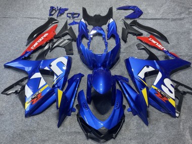 Billige Suzuki GSXR 1000 Motorrad Verkleidung 2009-2016 - Blau Rot Weiss Gelb