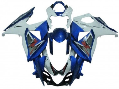 Billige Suzuki GSXR 1000 Motorrad Verkleidung 2009-2016 - Weiss Blau Silber