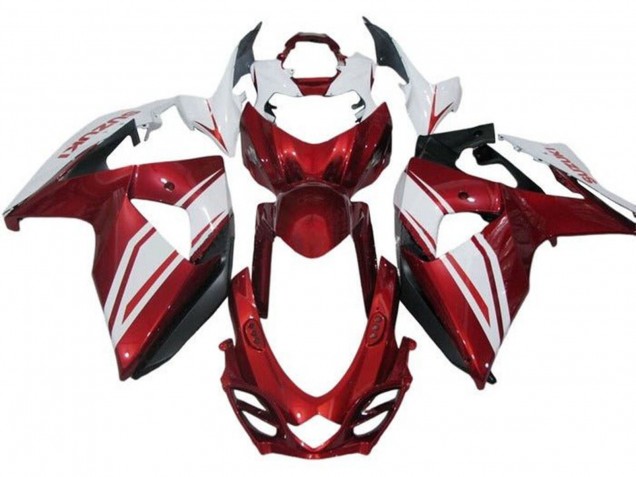 Billige Suzuki GSXR 1000 Motorrad Verkleidung 2009-2016 - Weiss Rot