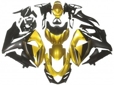 Billige Suzuki GSXR 1000 Motorrad Verkleidung 2009-2016 - Gold Schwarz Dunkel Grau