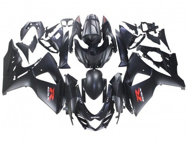 Billige Suzuki GSXR 1000 Motorrad Verkleidung 2009-2016 - Matt Schwarz Rot Weiss