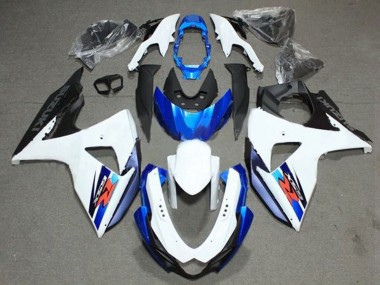 Billige Suzuki GSXR 1000 Motorrad Verkleidung 2009-2016 - Weiss Blau Schwarz