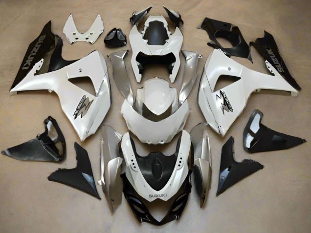 Billige Suzuki GSXR 1000 Motorrad Verkleidung 2009-2016 - Perl Weiss Silber Matt Schwarz