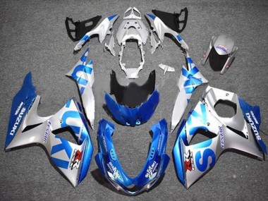 Billige Suzuki GSXR 1000 Motorrad Verkleidung 2009-2016 - Silber Blau