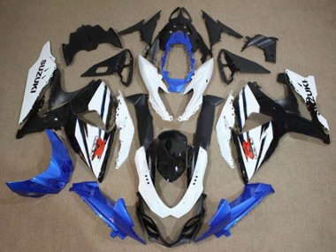Billige Suzuki GSXR 1000 Motorrad Verkleidungen Kit 2009-2016 - Weiss Blau Schwarz