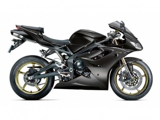 Billige Triumph Daytona 675 Triple Motorrad Verkleidung 2009-2012 - Matt Schwarz
