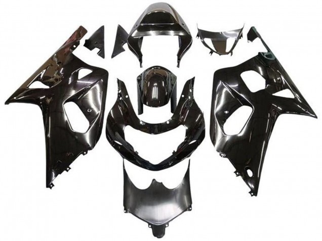 Billige Suzuki GSXR 600 / GSXR 750 Motorrad Verkleidung 2001-2003 - Metallisch Schwarz