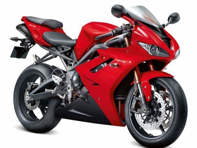 Billige Triumph Daytona 675 Triple Motorrad Verkleidung Kit 2009-2012 - Rot