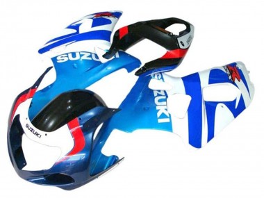 Billige Suzuki GSXR 600 / GSXR 750 Motorrad Verkleidung 2001-2003 - Weiss Blau Rot Schwarz
