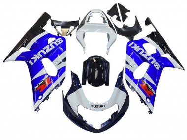 Billige Suzuki GSXR 600 / GSXR 750 Motorrad Verkleidung 2001-2003 - Weiss Blau Glanzendes Schwarz Rot