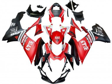 Billige Suzuki GSXR 600 / GSXR 750 Motorrad Verkleidung 2011-2024 - Rot Weiss Schwarz Motul