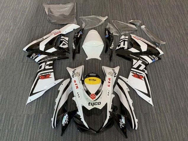 Billige Suzuki GSXR 600 / GSXR 750 Motorrad Verkleidung 2011-2024 - Weiss Schwarz Gelb Rot Tyco