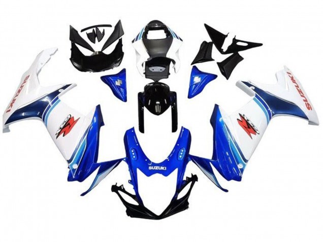 Billige Suzuki GSXR 600 / GSXR 750 Motorrad Verkleidung 2011-2024 - Weiss Blau Glanzendes Schwarz Rot