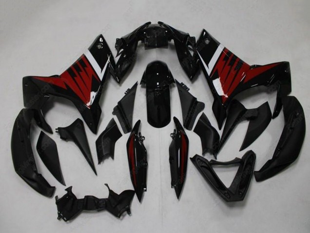 Billige Yamaha FZ6R Motorrad Verkleidung 2009-2015 - Schwarz Rot Weiss