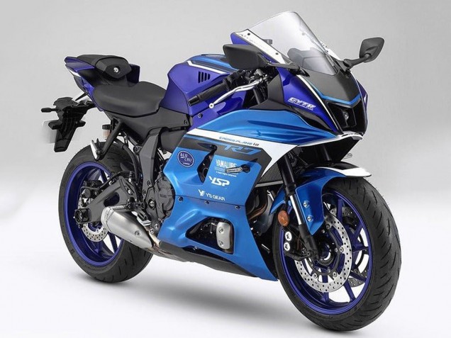 Billige Yamaha YZF R7 Motorrad Verkleidung 2021-2024 - Matt Blau Matt Hellblau