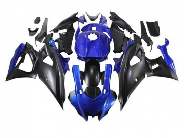 Billige Yamaha YZF R7 Motorrad Verkleidung 2021-2024 - Blau Matt Schwarz