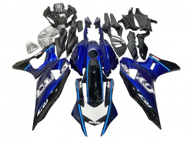 Billige Yamaha YZF R7 Motorrad Verkleidung 2021-2024 - Blau Schwarz Hellblau