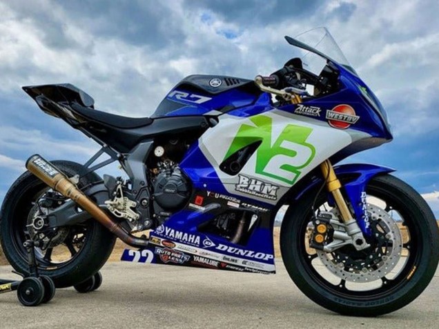 Billige Yamaha YZF R7 Motorrad Verkleidung 2021-2024 - Blau N2