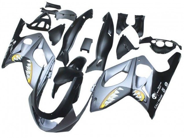Billige Yamaha YZF600R Thundercat Motorrad Verkleidung 1996-2007 - Matt Schwarz Grau Hai