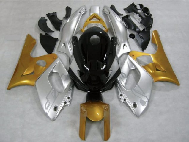 Billige Yamaha YZF600R Thundercat Motorrad Verkleidung 1996-2007 - Silber Gold Glanzendes Schwarz