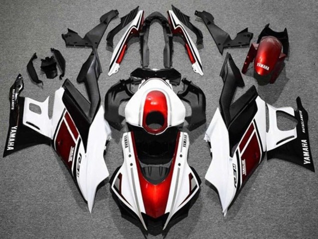 Billige Yamaha YZF R3/R25 Motorrad Verkleidung 2022-2024 - Weiss Rot Schwarz