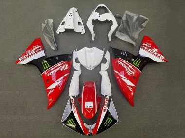 Billige Yamaha YZF 1000 R1 Motorrad Verkleidung 2009-2011 - Weiss Rot Schwarz Grun Monster Milwaukee