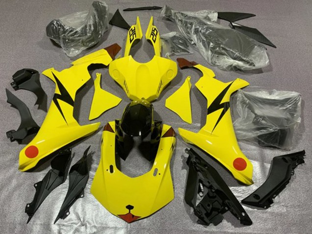 Billige Yamaha YZF 1000 R1 Motorrad Verkleidung 2020-2025 - Gelb Rot Pikachu