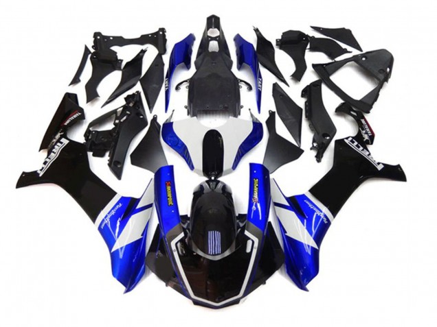 Billige Yamaha YZF 1000 R1 Motorrad Verkleidung 2020-2025 - Blau Weiss Schwarz Akropovic