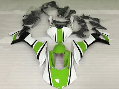Billige Yamaha YZF 1000 R1 Motorrad Verkleidung 2020-2025 - Weiss Grun Glanzendes Schwarz