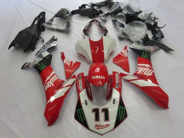Billige Yamaha YZF 1000 R1 Motorrad Verkleidung 2020-2025 - Weiss Rot Schwarz Grun Monster Milwaukee