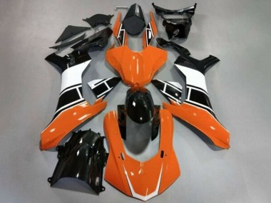 Billige Yamaha YZF 1000 R1 Motorrad Verkleidung 2020-2025 - Orange Weiss Glanzendes Schwarz