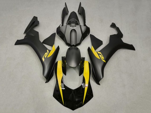 Billige Yamaha YZF 1000 R1 Motorrad Verkleidung 2020-2025 - Glanzendes Schwarz Matt Schwarz Gelb