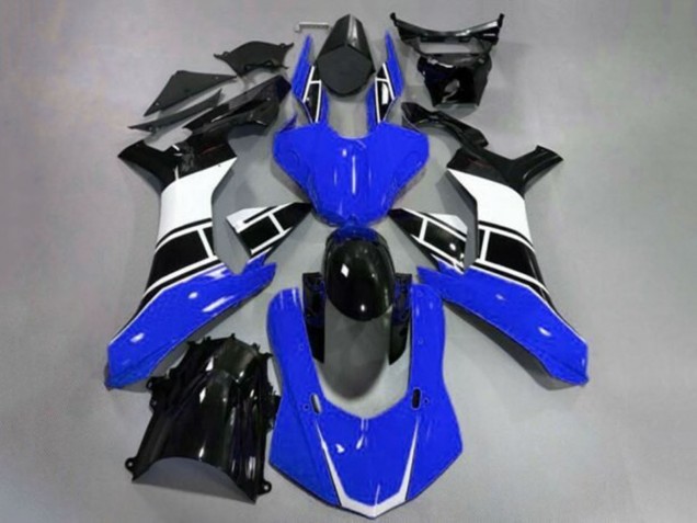 Billige Yamaha YZF 1000 R1 Motorrad Verkleidung 2020-2025 - Blau Weiss Glanzendes Schwarz