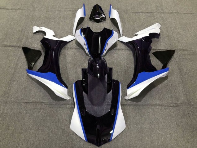 Billige Yamaha YZF 1000 R1 Motorrad Verkleidung 2020-2025 - Weiss Blau Glanzendes Schwarz