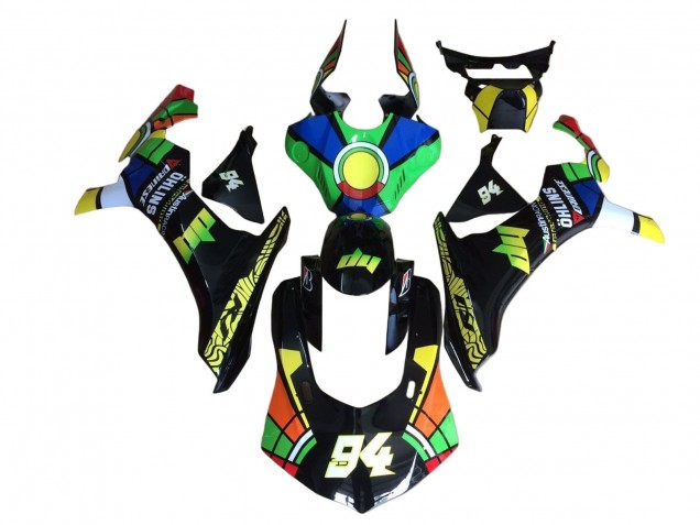 Billige Yamaha YZF 1000 R1 Motorrad Verkleidung 2020-2025 - Blau Grun Gelb Rot Schwarz Farbrad 94