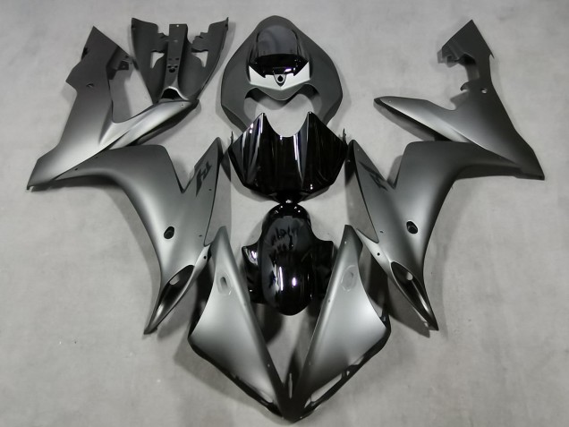 Billige Yamaha YZF 1000 R1 Motorrad Verkleidung 2004-2006 - Matt Silber Glanzendes Schwarz